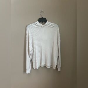 American Eagle Outfitters Cream Ribbed Top